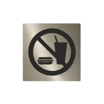 zakaz wnoszenia posiłków tabliczka