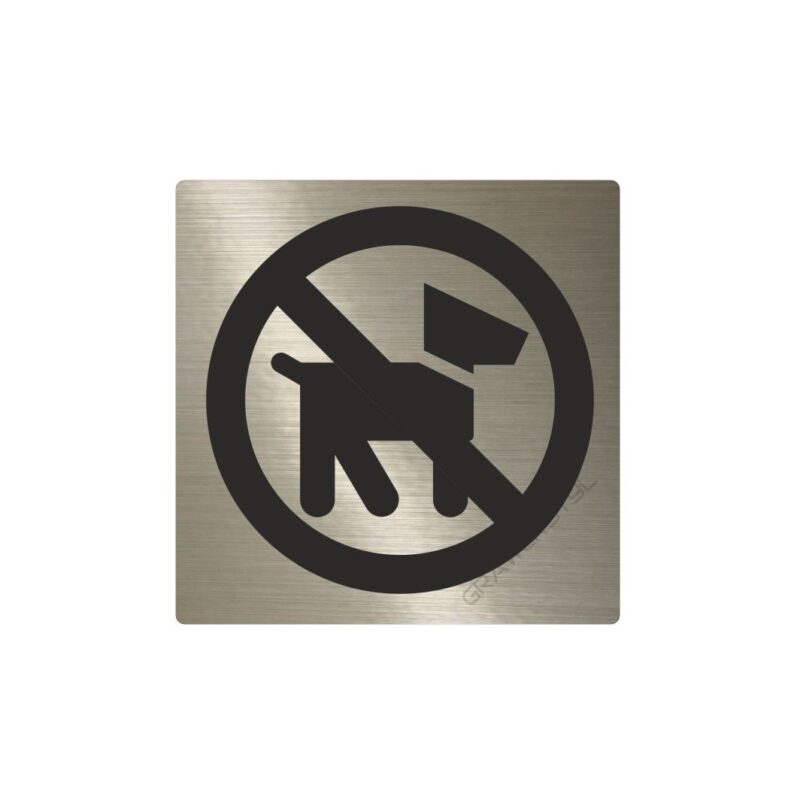 zakaz wprowadzania zwierząt piktogram