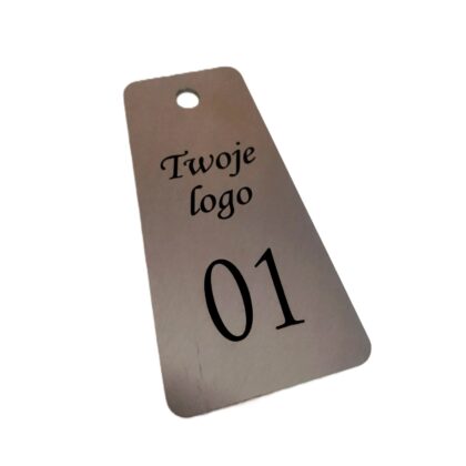 brelok hotelowy metalowy