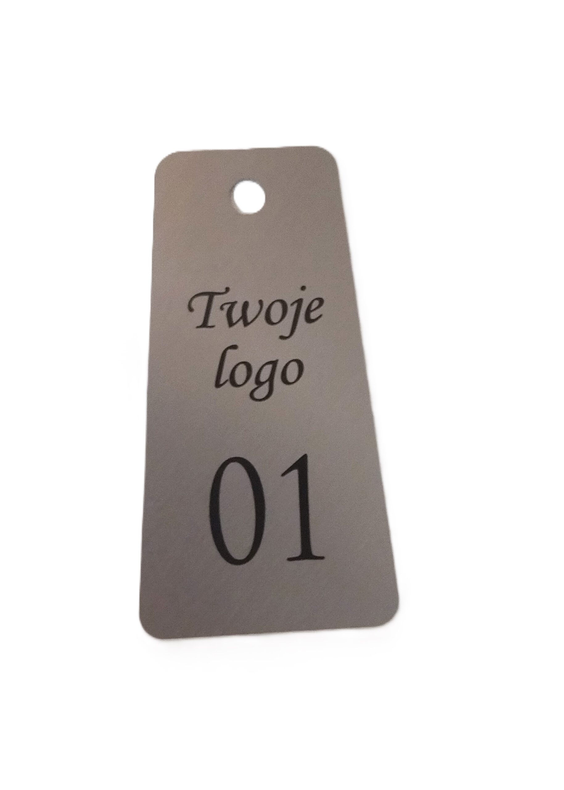 Brelok hotelowy metalowy 40x75 MS7501 - obrazek 2