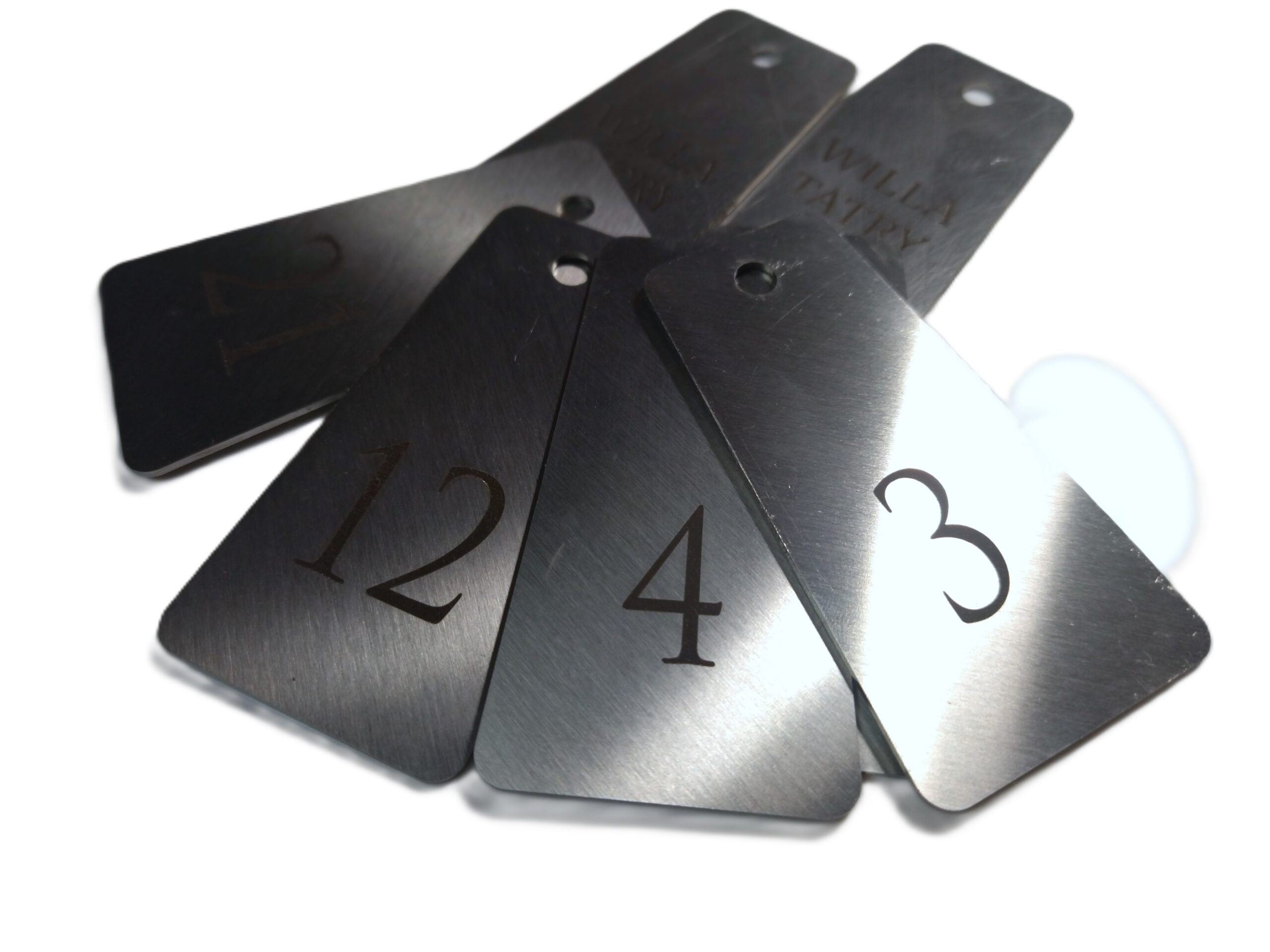 Brelok hotelowy metalowy 40x75 MS7501 - obrazek 3