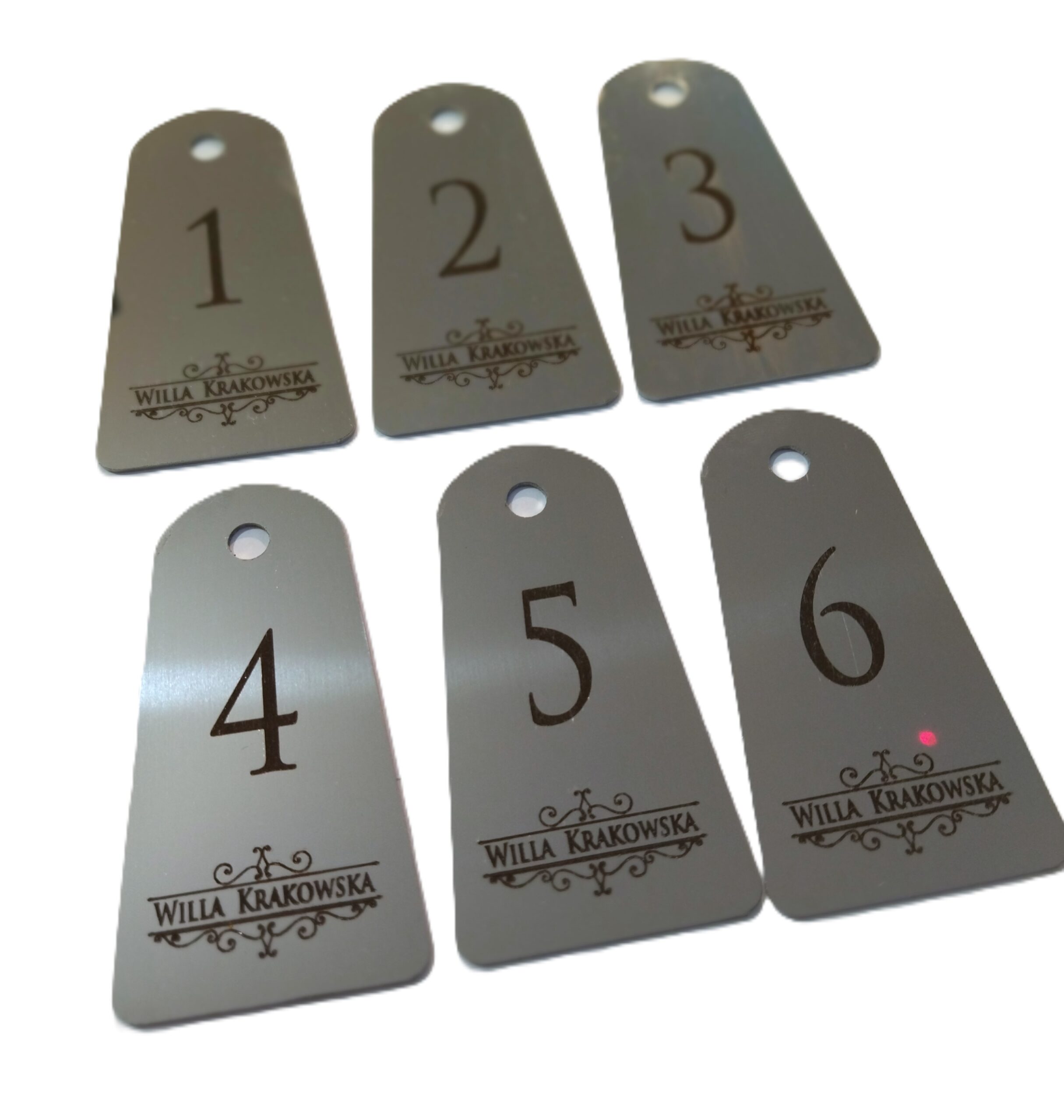 Brelok hotelowy metalowy 40x75 MS7501 - obrazek 4