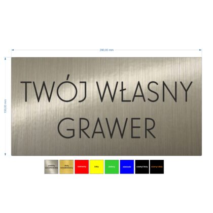 tabliczka do hotelu z napisem grawerowanym