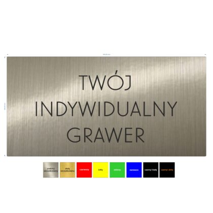 personalizowana tablica informacyjna grawerowana