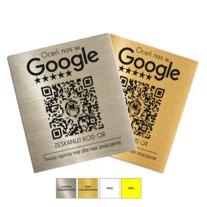 Tabliczki QR do opinii Google